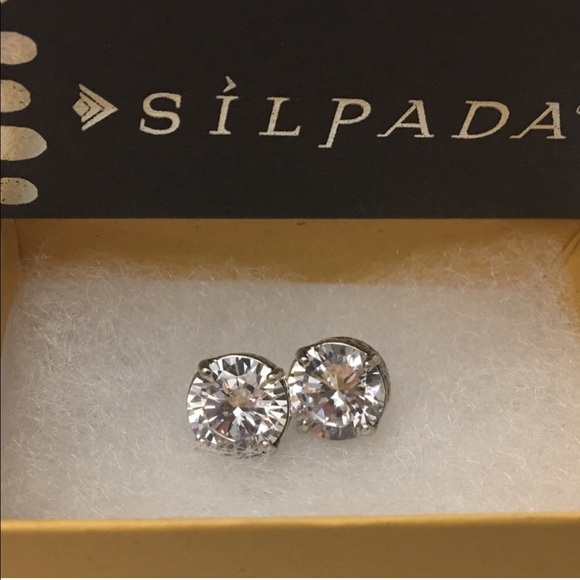 Silpada CROWN JEWEL Cubic Zirconia earrings P2381 - Picture 10 of 16